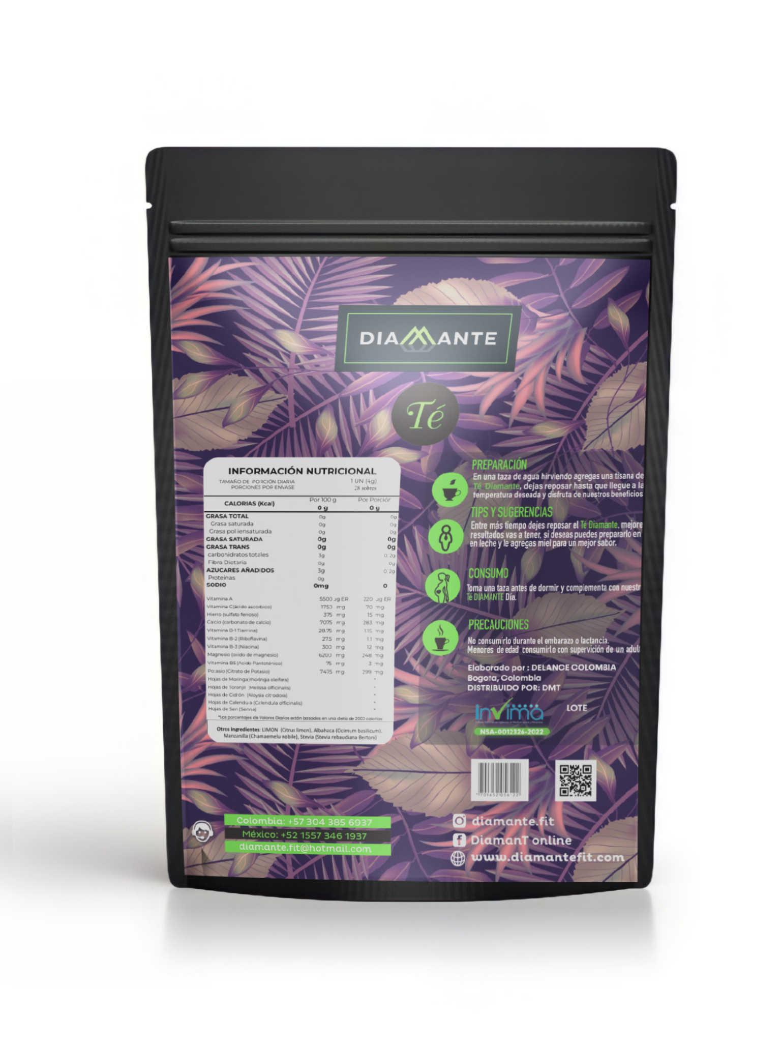 TÉ DIAMANTE 28 NOCHES Diamante Fit